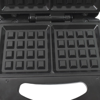 2817 Waffle Maker Makes 2 Square Shape Waffles Non-stick Plates Easy To Use With Indicator Lights